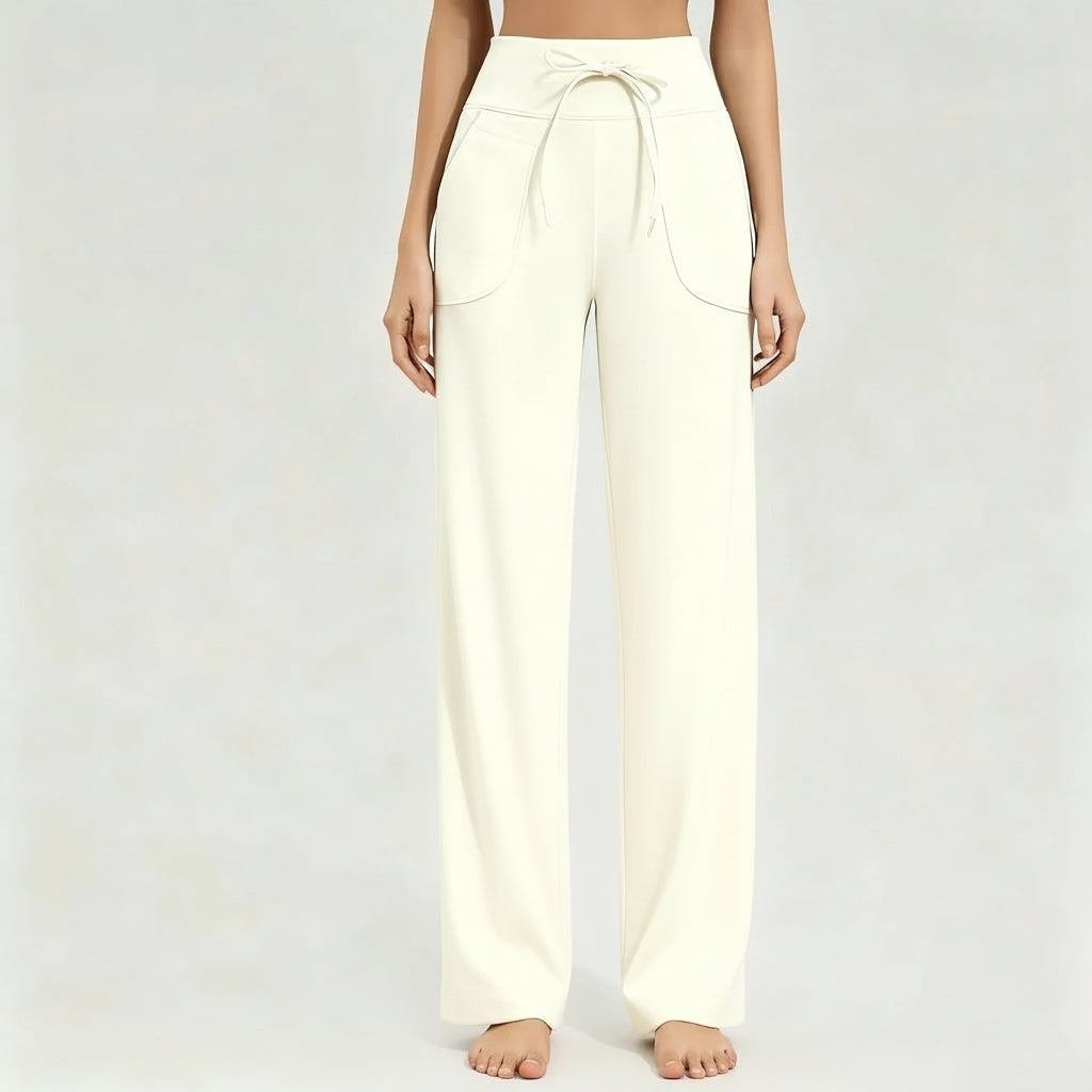 Pantalon Yoga Femme | Zen Yoga Large : confort et fluidité Beige / XL
