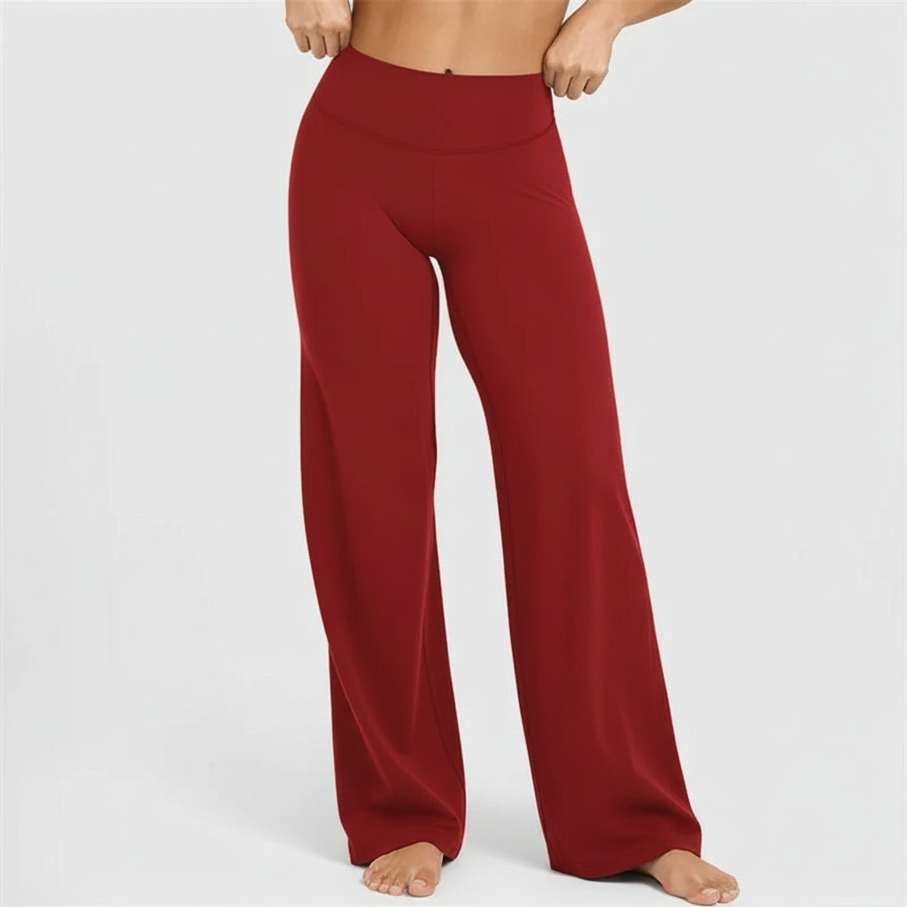 Pantalon Yoga Femme | Zen Yoga Ultra : opaque et matière confortable wine red / XL
