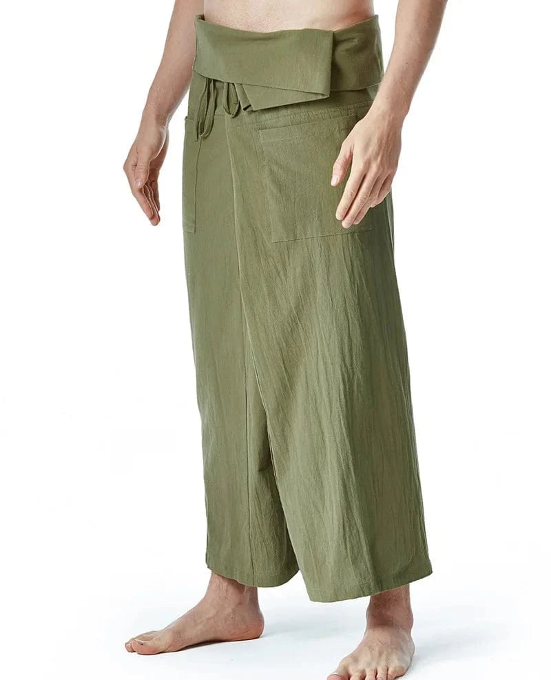 Pantalon Yoga Homme | Thai Yogi army green / one size