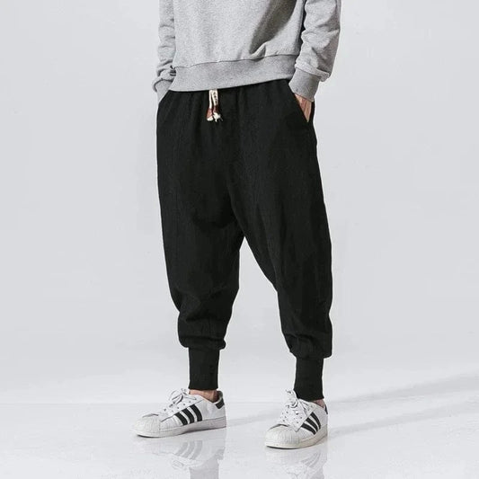 Pantalon yoga homme | Zen Harem yoga 46Black / US XXL