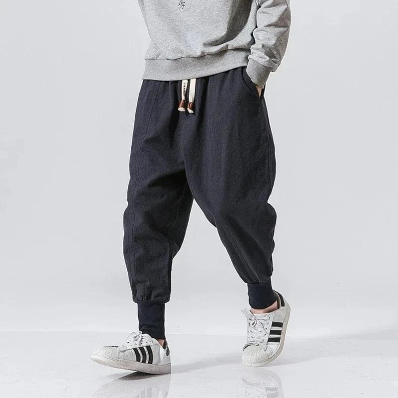 Pantalon yoga homme | Zen Harem yoga 46Navy / US XXL