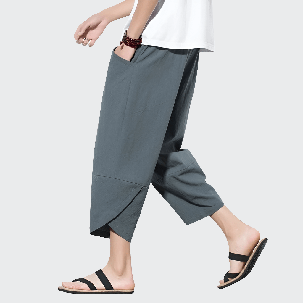 Pantalon Yoga Homme | Zen Trady Court grey green / 5XL