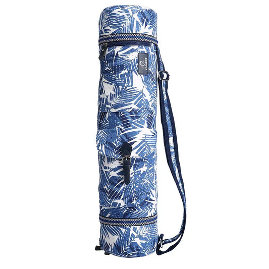 Sac Pour Tapis Yoga | Zen Sac Motif Floral bleu