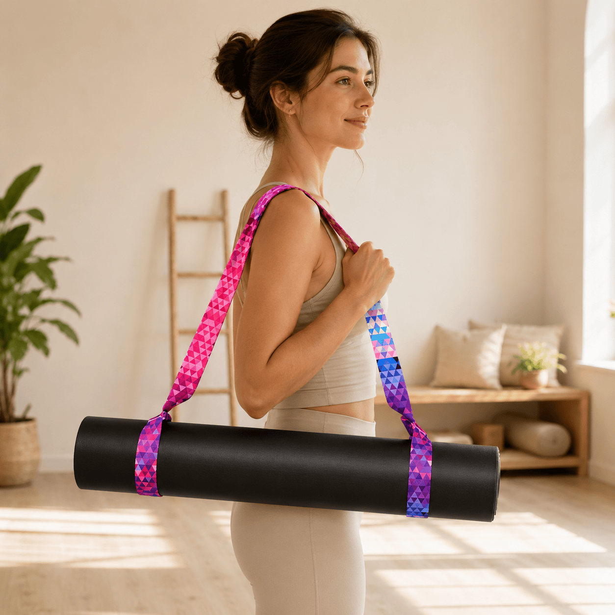 Sangle de transport pour tapis de yoga | color : ajustable 