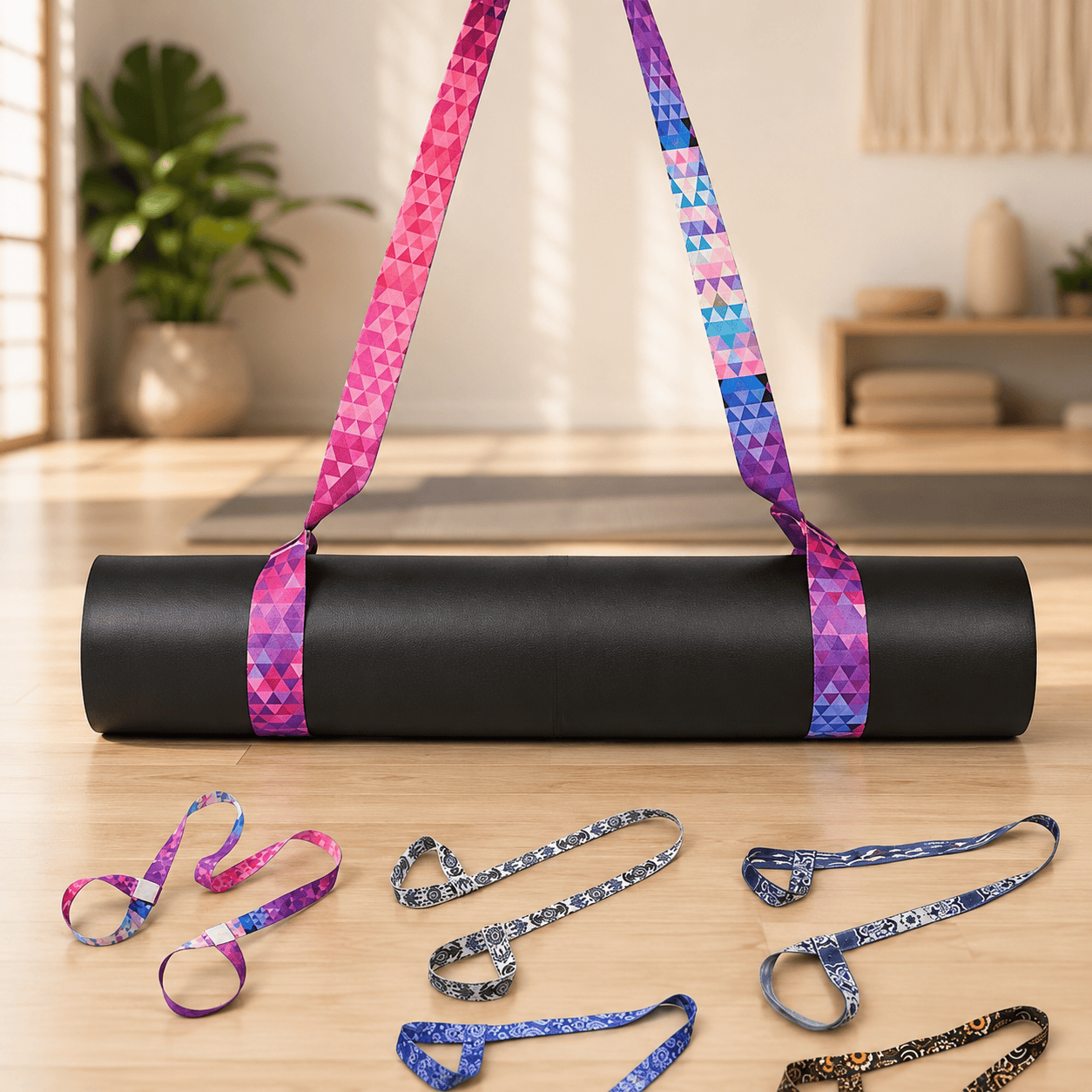 Sangle de transport pour tapis de yoga | color : ajustable 