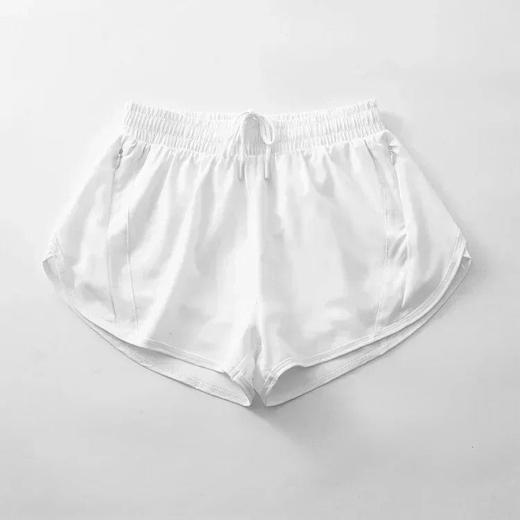 Short Yoga Femme | 2En1 WHITE / S-4