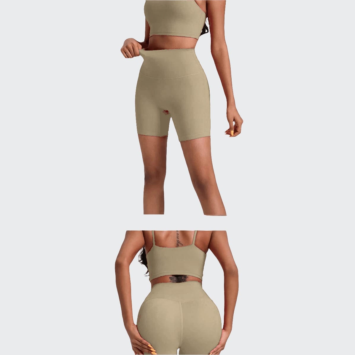 Short Yoga Femme sans couture : gainant et respirant