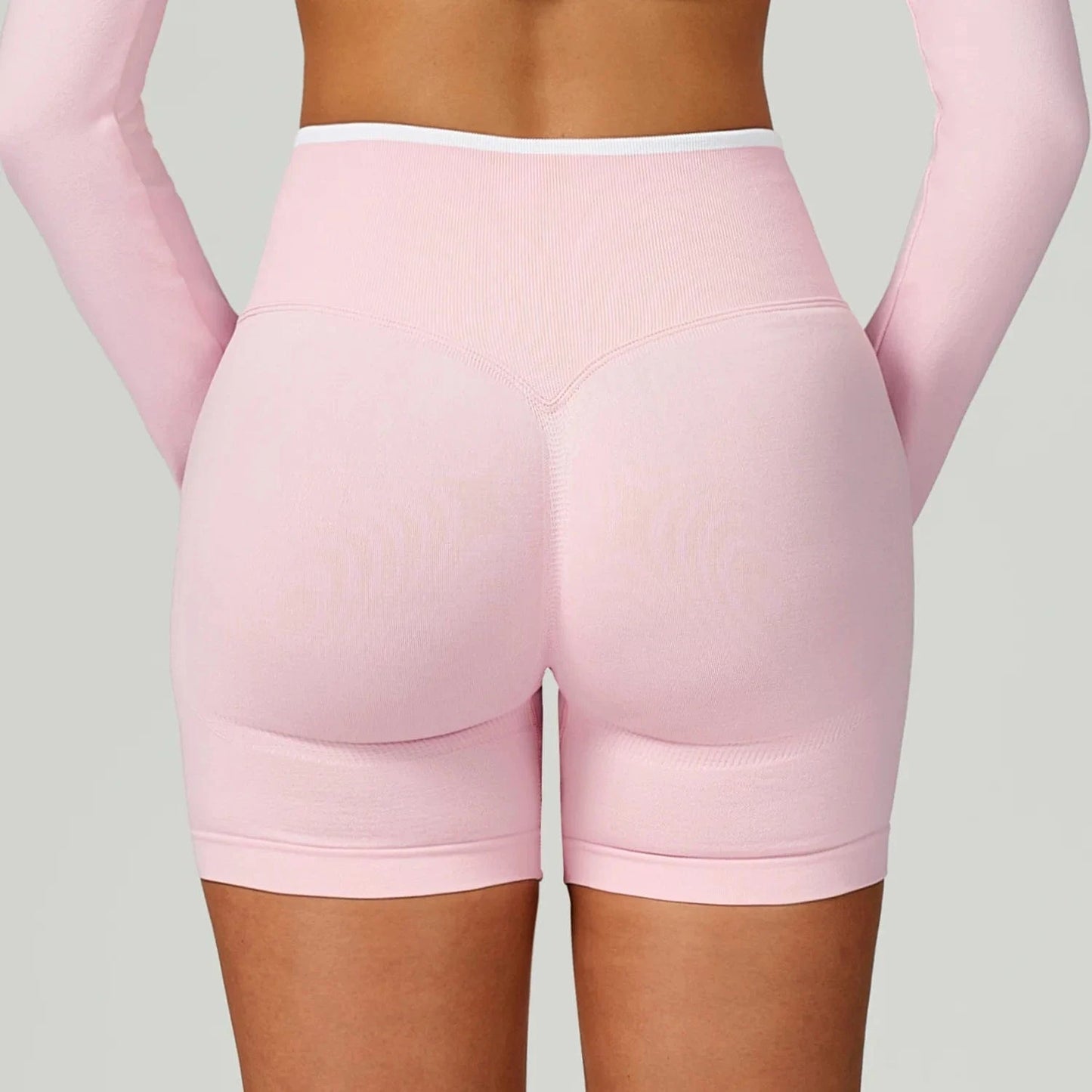 Short Yoga Femme | Zen Supreme Short : maintien, confort maximum Pink white / XXL