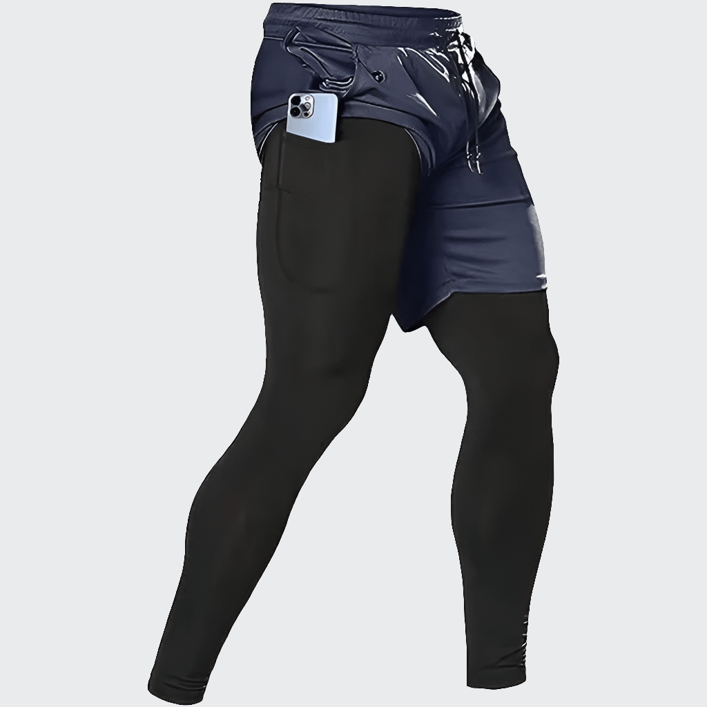 Short Yoga Homme | Zen 2en1 Maxlong : alliez confort et maintien  dark blue / XXXL(90-100kg)