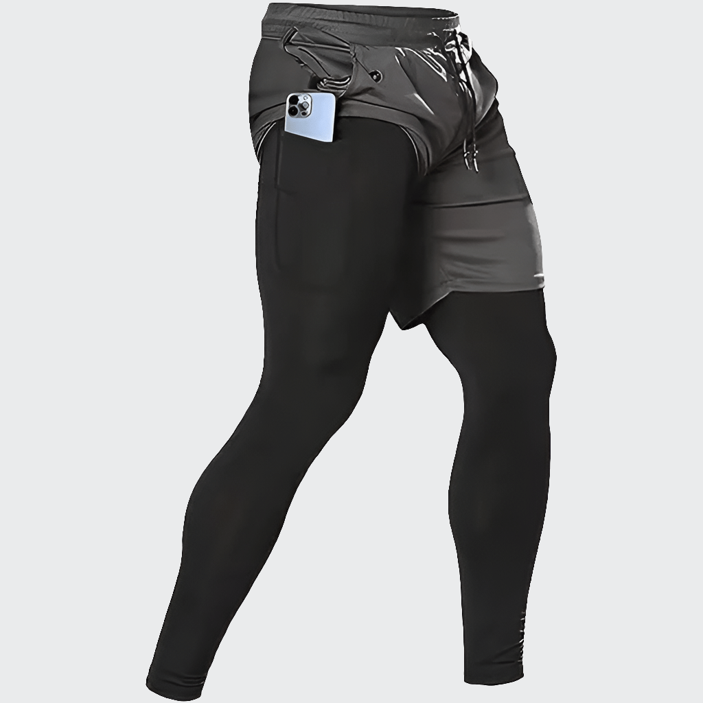 Short Yoga Homme | Zen 2en1 Maxlong : alliez confort et maintien  GRAY / XXXL(90-100kg)