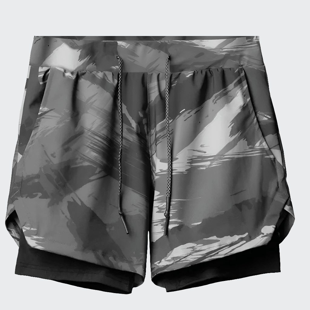 Short yoga homme | Zen Style Summer Graffiti ash / XXL