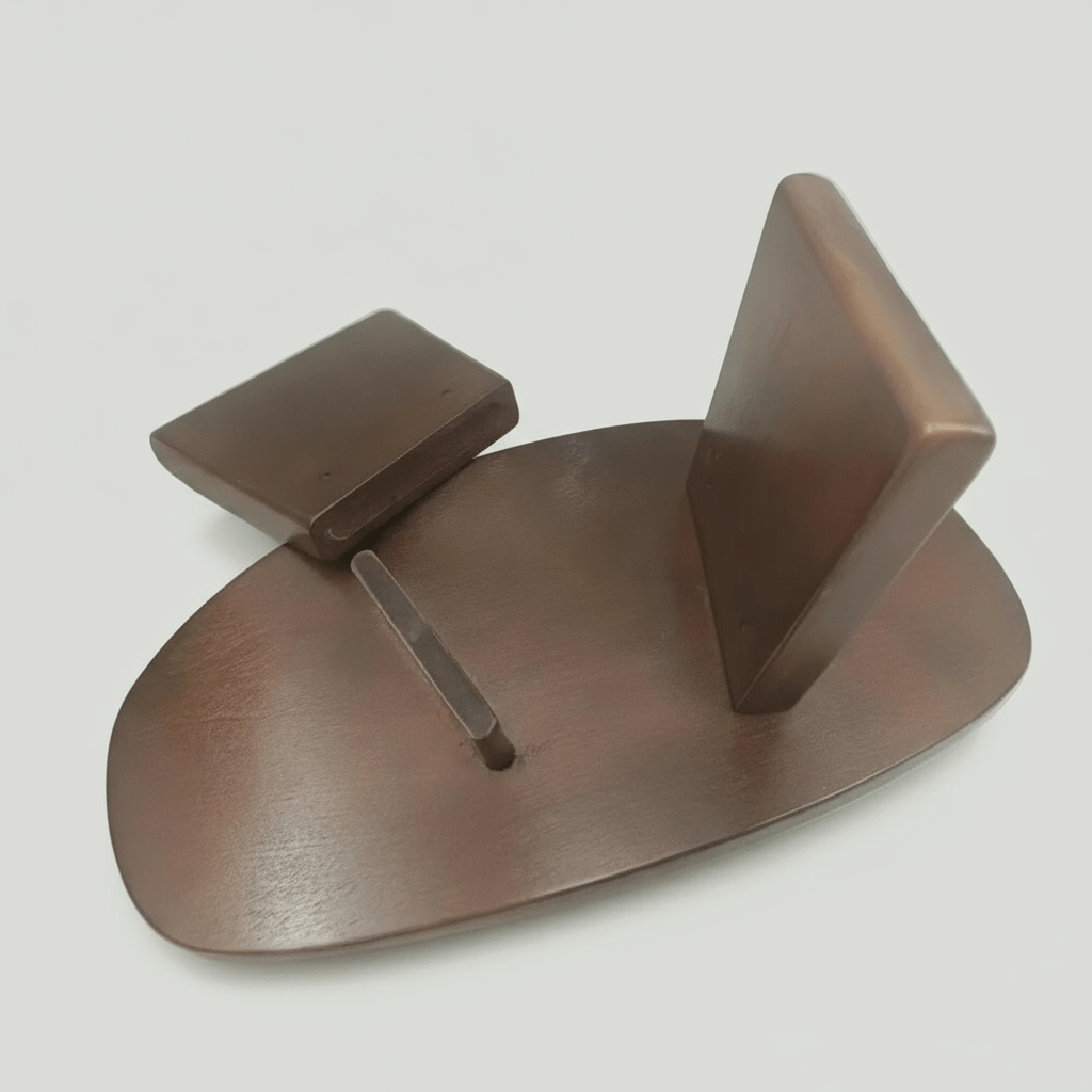 Tabouret Yoga | Méditation Bois Foncé 23CM : améliore votre posture Brown 42 x21x23cm