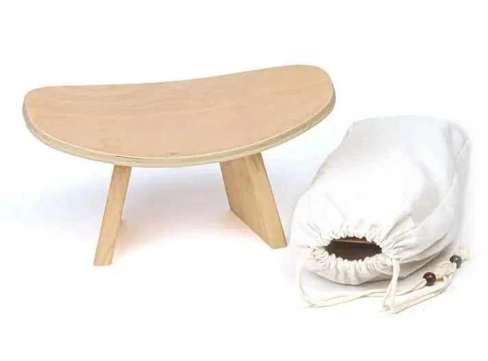 Tabouret Yoga | Méditation Coffee Claire 25CM Log 42x21x25cm