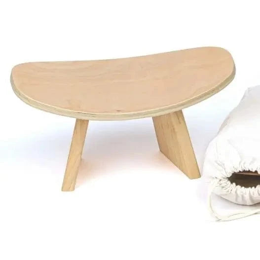 Tabouret Yoga | Méditation Coffee Claire 25CM Log 42x21x25cm