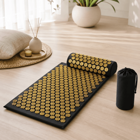 Tapis d'acupression | Set Base 3Pcs Noir : votre tapis relaxation