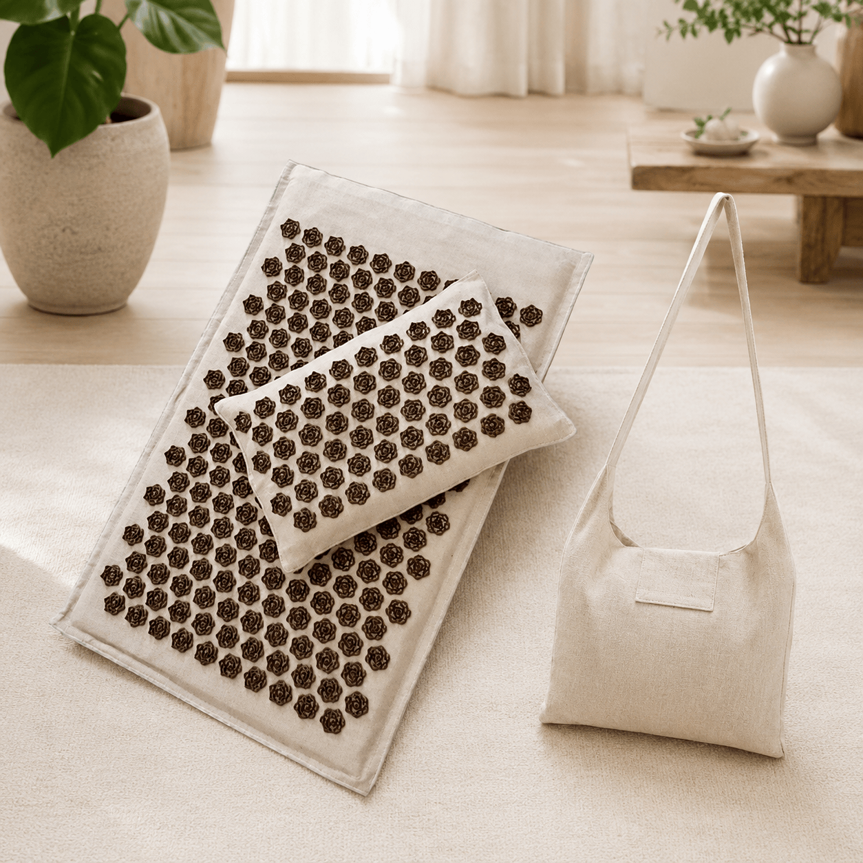Tapis d'acupression | Set Gold 3 pièces : bien-être durable 3pcs set gold