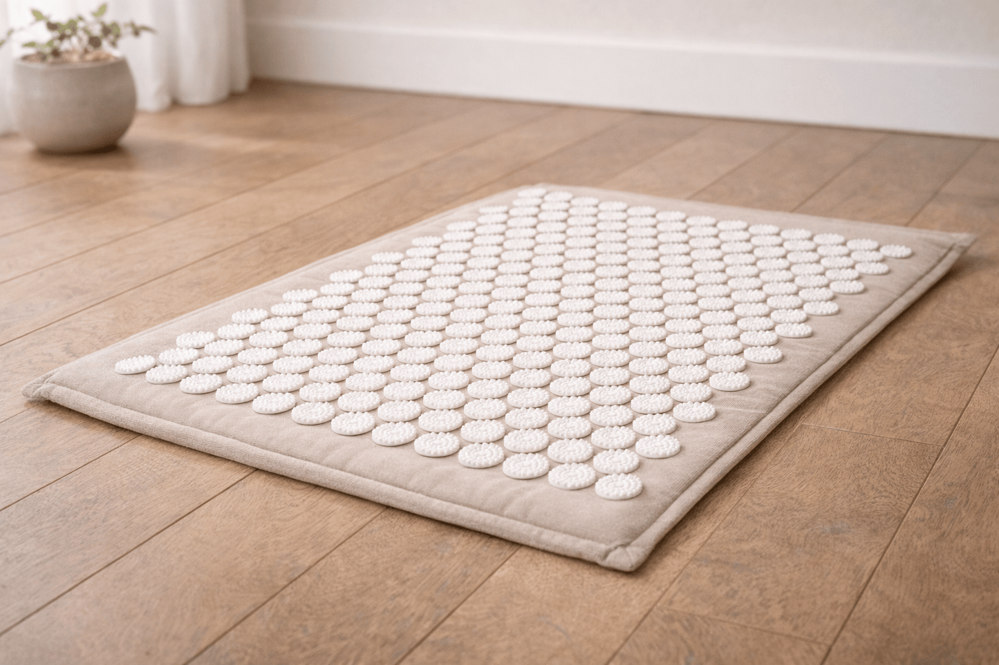 Tapis d'acupression | Set White 3Pcs : Bien-être à domicile 3pcs set white