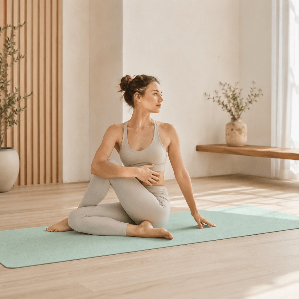 Tapis de yoga  | Color Mandala 6 mm : confort genoux, yoga et pilates