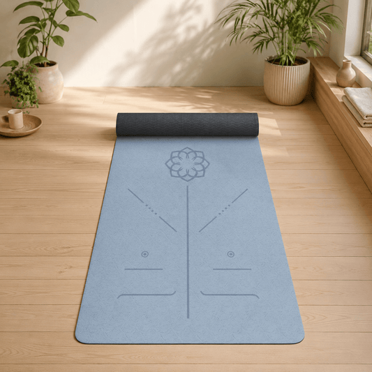 Tapis de yoga  | Color Mandala 6 mm : confort genoux, yoga et pilates