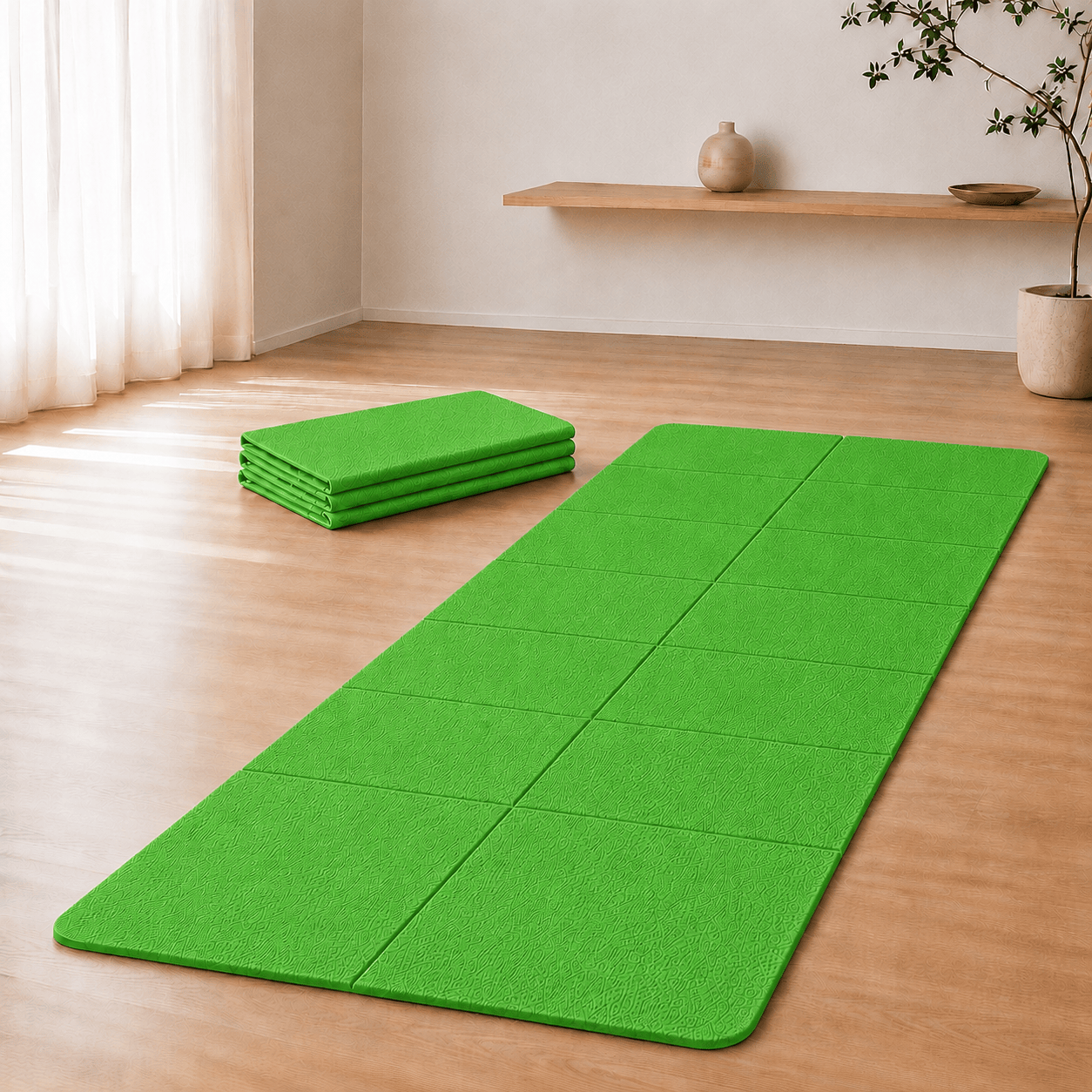 Tapis de Yoga de Voyage 4mm Léger 500g | ZenYopi green