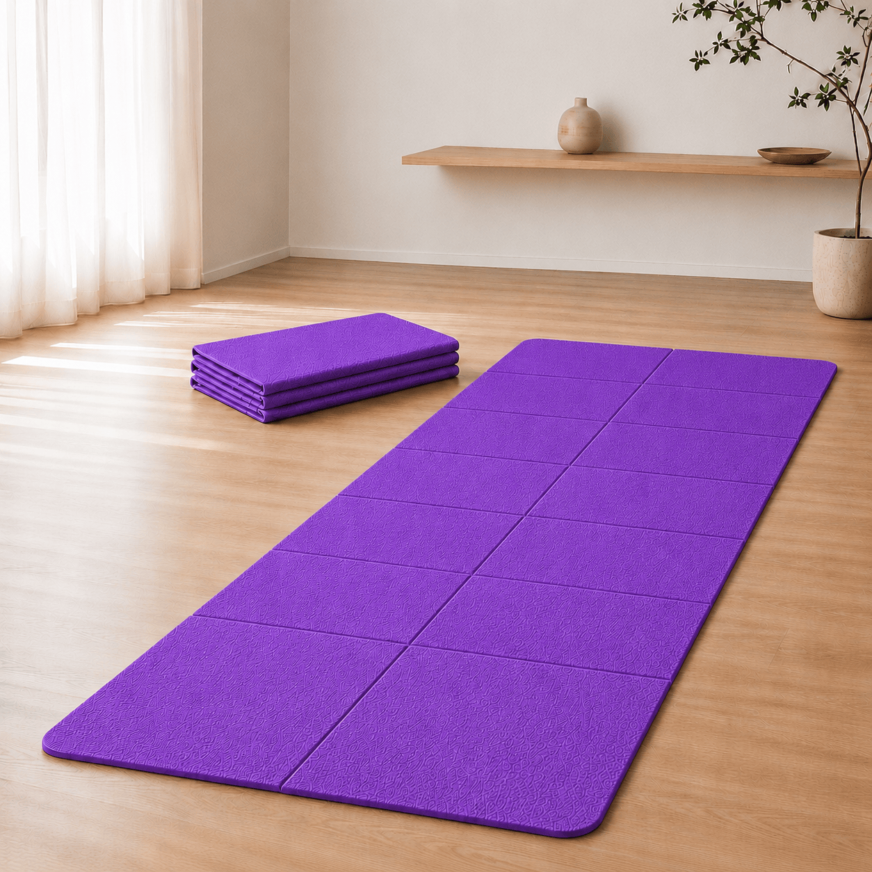 Tapis de Yoga de Voyage 4mm Léger 500g | ZenYopi PURPLE