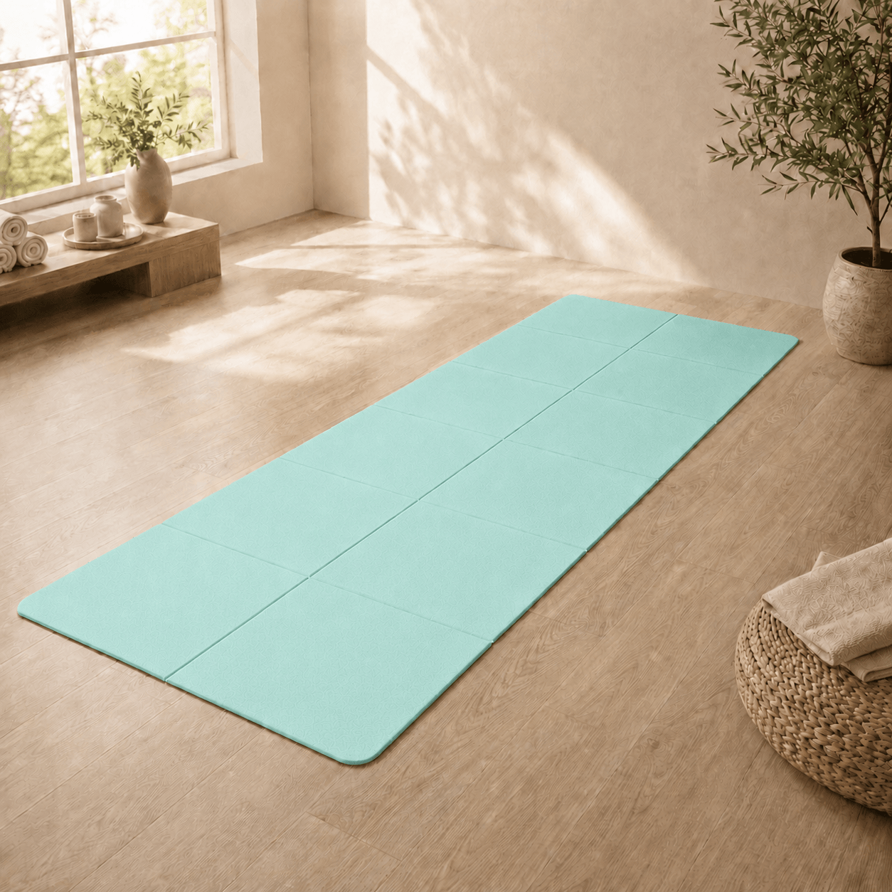 Tapis de Yoga de Voyage 8mm Épais & Confort | ZenYopi Green
