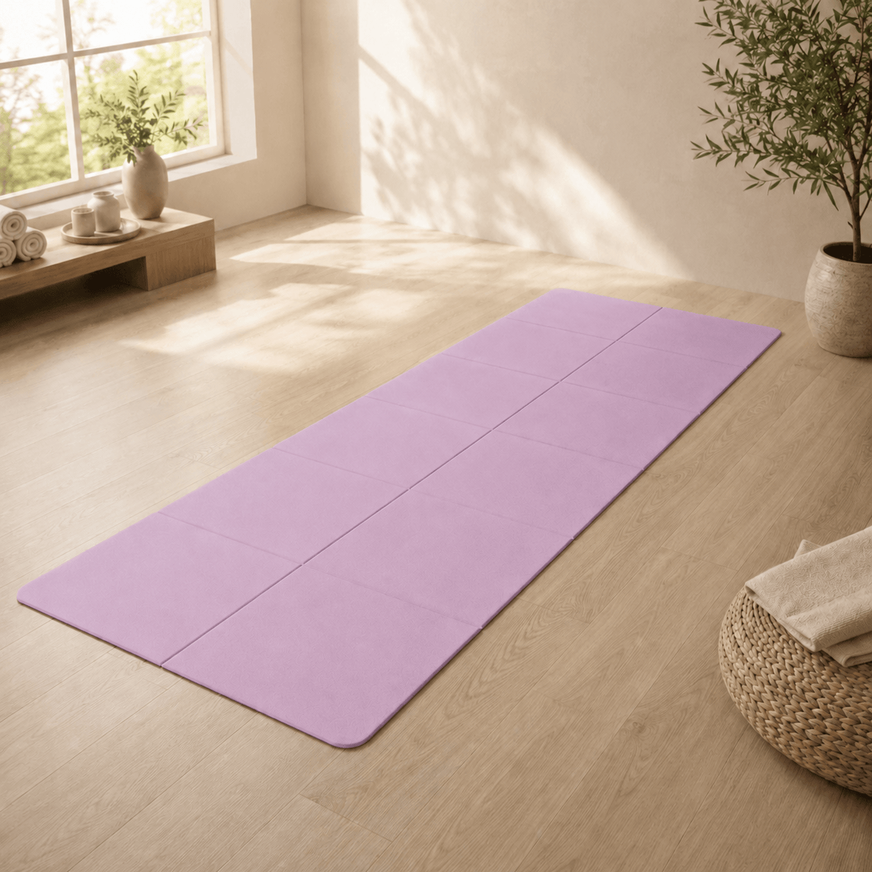 Tapis de Yoga de Voyage 8mm Épais & Confort | ZenYopi Purple 2