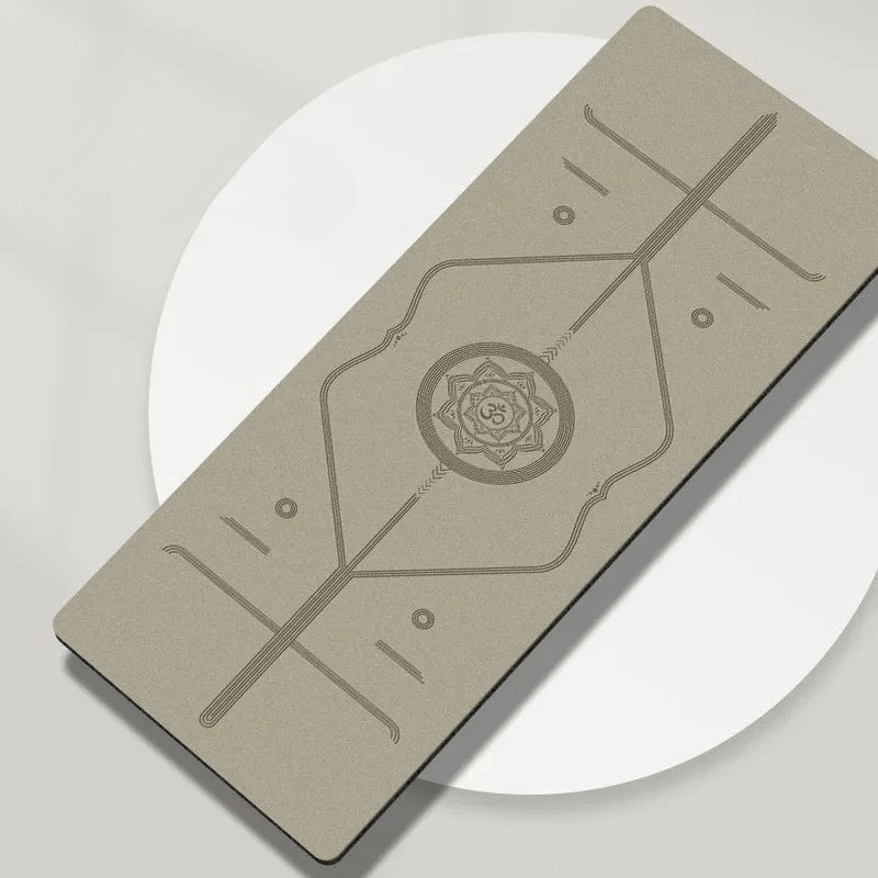 Tapis de Yoga de Voyage | Ultra Ligne 1.5mm Givré milk tea / 183 68 0.15cm
