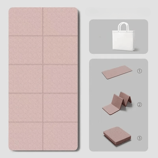 Tapis de Yoga de Voyage | Zen Portable 4MM Coral powder