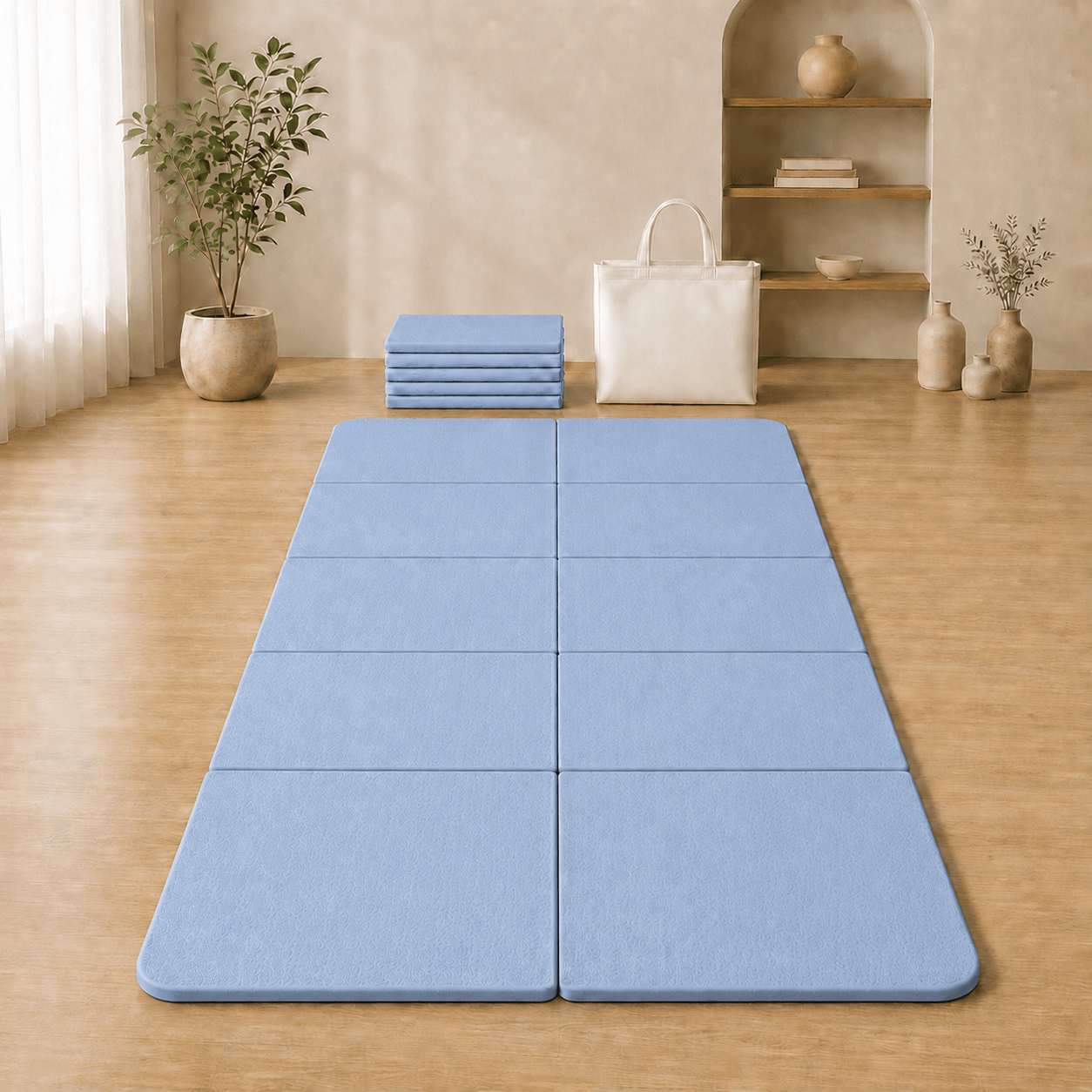 Tapis de Yoga de Voyage | Zen Portplus 4 mm : pratiquez partout Blue