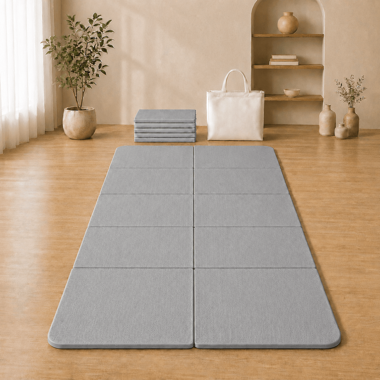 Tapis de Yoga de Voyage | Zen Portplus 4 mm : pratiquez partout Grey