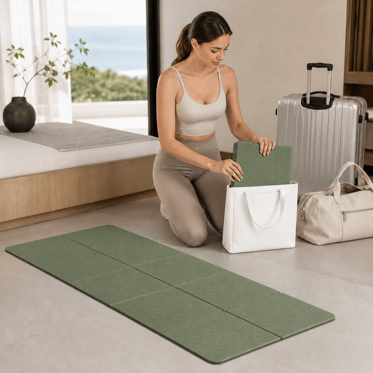 Tapis de Yoga de Voyage | Zen Portplus 4mm : pratiquez partout