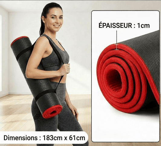 Tapis Yoga Epais | Extra 10MM : sans compromis, confort et sécurité