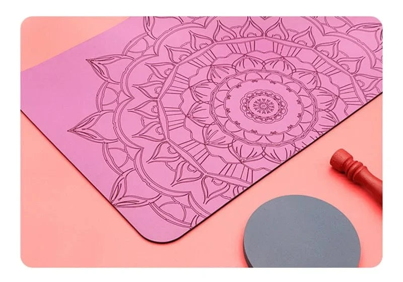 Tapis Yoga | Mini Yoga Motif : pratiquez avec des appuis stables 