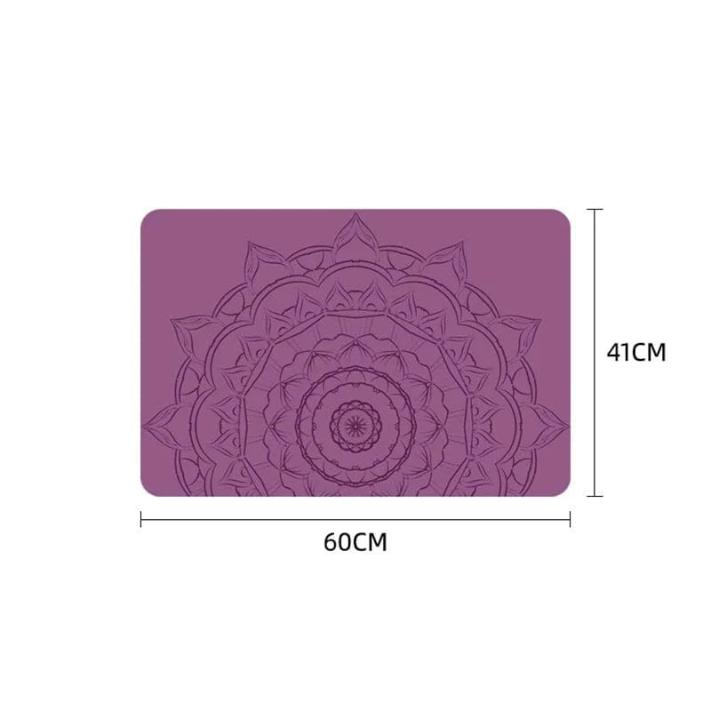 Tapis Yoga | Mini Yoga Motif : pratiquez avec des appuis stables 