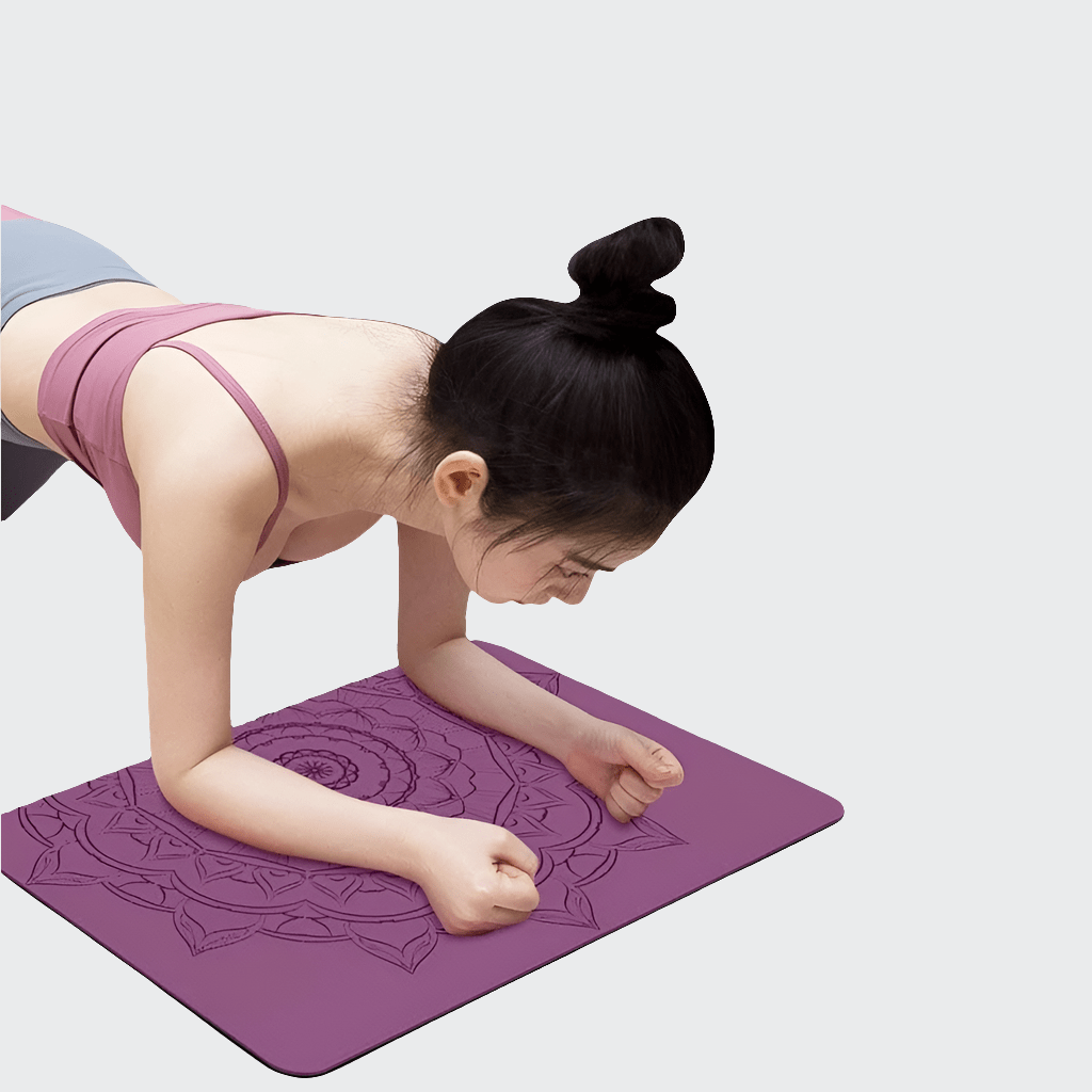 Tapis Yoga | Mini Yoga Motif : pratiquez avec des appuis stables 