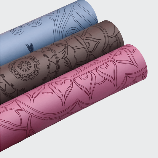 Tapis Yoga | Mini Yoga Motif : pratiquez avec des appuis stables 
