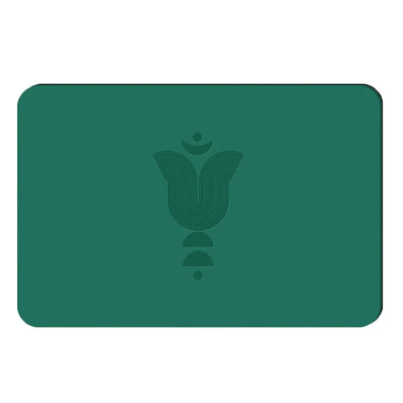 Tapis Yoga | Mini Yoga Motif : pratiquez avec des appuis stables  green / 40x60cm