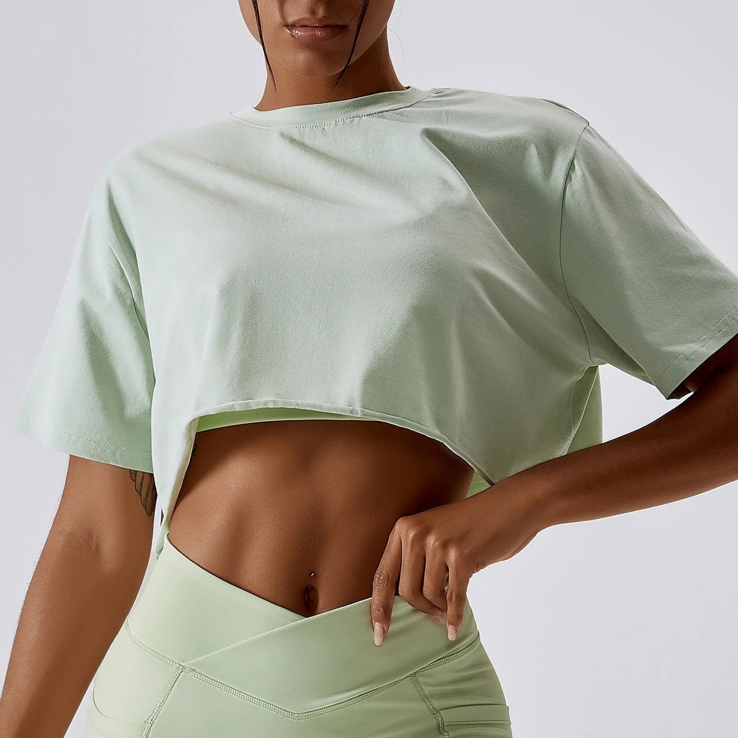 Tee Shirt Yoga Femme | Zen Court Wave : idéal pour séances intenses