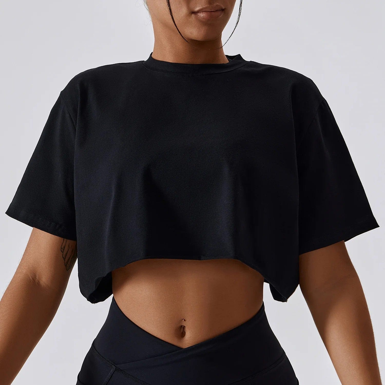 Tee Shirt Yoga Femme | Zen Court Wave : idéal pour séances intenses