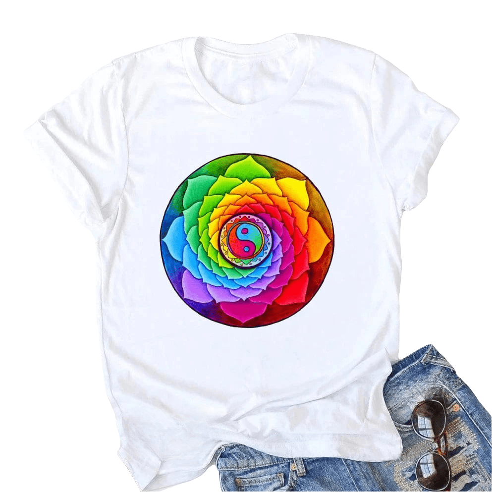 Tee Shirt Yoga Femme | Zen LifeYoga Zen color / XXL