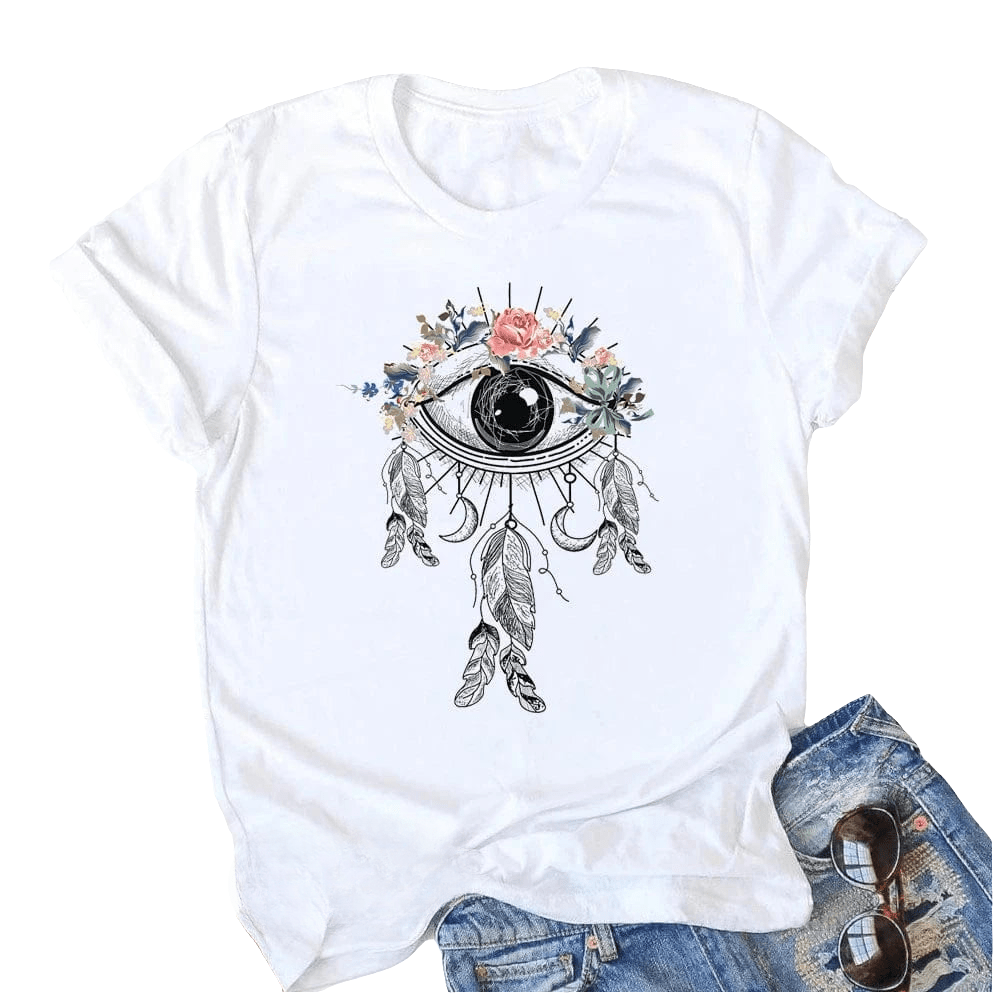 Tee Shirt Yoga Femme | Zen LifeYoga Zen Œil plume / XXL