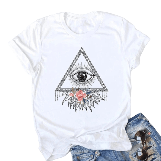 Tee Shirt Yoga Femme | Zen LifeYoga Zen oeil triangle / XXL