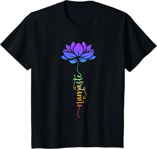 Tee Shirt Yoga Femme | Zen Namaste Flower Namaste Flower / XXXL