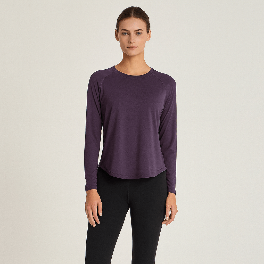 Tee Shirt Yoga Femme | Zen Premium Mlong : manches longues.