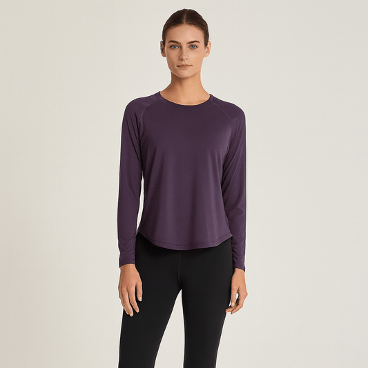 Tee Shirt Yoga Femme | Zen Premium Mlong : manches longues.