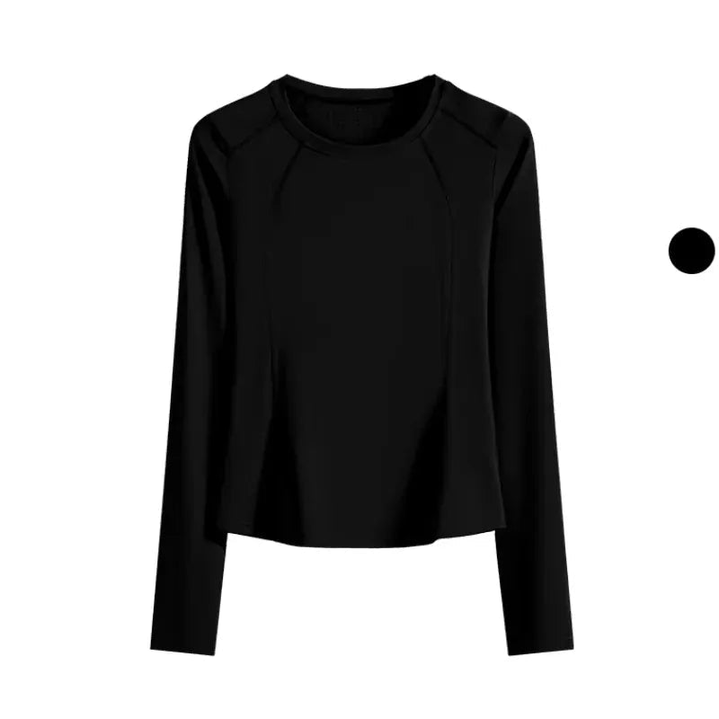 Tee Shirt Yoga Femme | Zen Premium Pocket Only Black Top / XL(57.5kg-62.5kg)