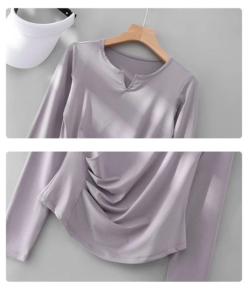 Tee shirt Yoga Femme | Zen Premium Wave : style et confort réunis