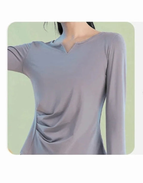 Tee shirt Yoga Femme | Zen Premium Wave : style et confort réunis