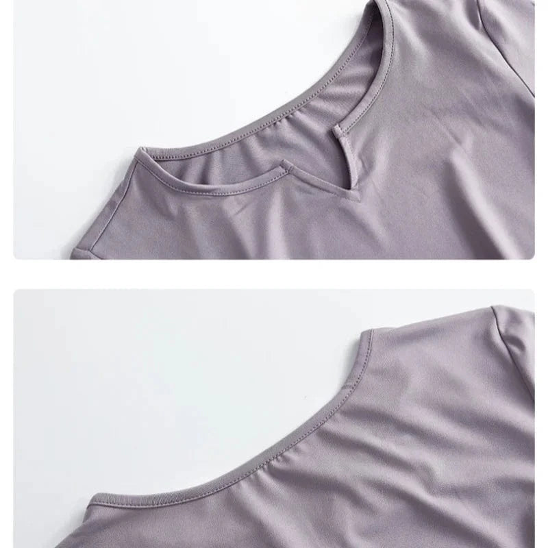 Tee shirt Yoga Femme | Zen Premium Wave : style et confort réunis